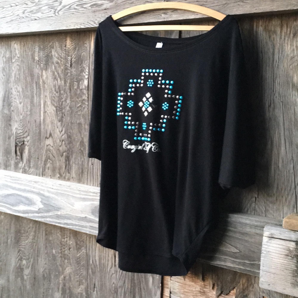 Cowgirl Tuff Co. Turquoise Studded Tunic